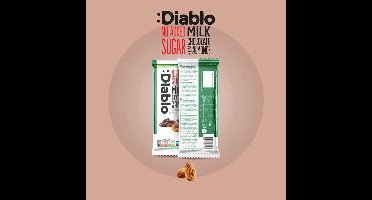 Diablo | No Added Sugar | Milk Chocolate Almonds With Stevia | 1 x 75 gram | Snel afvallen zonder poespas!