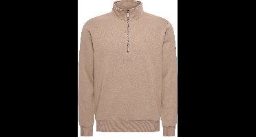 Mario Russo Basic Sweater Half Zip - Trui Heren - Sweater Heren - Coltrui Heren - Half Zip Heren - Fungi