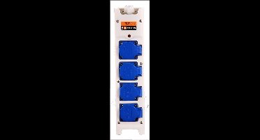 Connectra Contactblok Nylon 4-voudig 10mtr. Kabel - IP44 - 230V