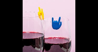 Winkee Rock Hand Glass Marker Set of 8