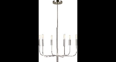 Feiss LED Kroonluchter | 6X E14 Max 60W | Dimbaar | Polished Nickel