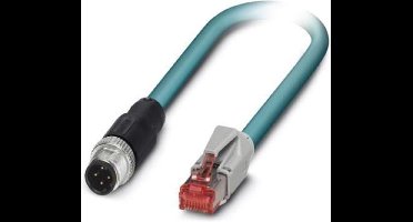 Phoenix Contact 1403499 M12 / RJ45 Netwerkkabel, patchkabel CAT 5e SF/UTP 3.00 m Groen Vlambestendig, Snagless 1 stuk(s)