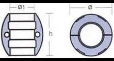 Tecnoseal Kraagaanode Zilver 65 mm