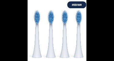 Smyle Opzetborstels voor Smyle Elektrische Tandenborstel – 4 Stuks – Ocean Bound Gerecycled Plastic – Medium – Wit
