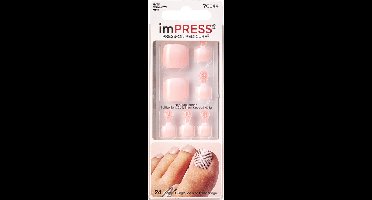 KISS High Tide Press-On Pedicure - Kunstnagels voor de Voeten - 1 Set