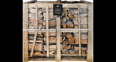 Grote pallet 450 Kilo Gemengd haardhout in krat