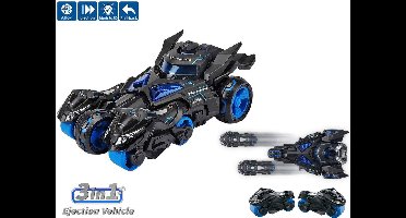 Die Cast Max catapult Car 3in1 - pull-back - licht en geluid - Metal Gear Rising auto  met 2 motors - 1:32 Black