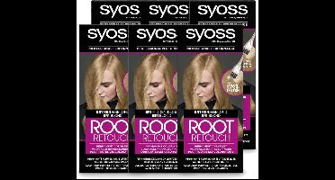 6 x Syoss - Haarverf - Root Touch-up - BR1 Middenblond - 1 Haarkleuring - Voordeelverpakking - 6 stuks