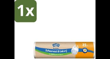 Swirl – Vuilniszakken – 35 L – Handvatten – 15 zakken - 1 stuk