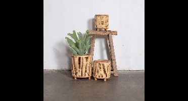 Webbing van der Lee - Lantaarn - Vaas - Groot - 20x25x20 cm.