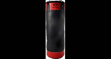 Bokszak 20 kg PVC Leer Rood/Zwart – Kinder Bokszak – Inclusief Ophangketting – Trainingsbokszak voor Recreatief Gebruik – 80 cm – Engelhart