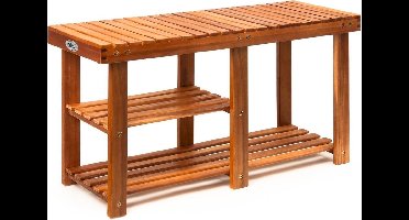 Casaria Schoenenrek - Zitting 87x45x30cm 200kg Belastbar – Bruin