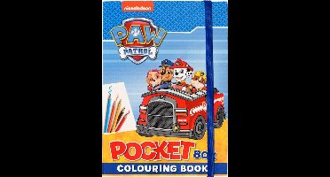 Pocket kleurboek met elastiek Paw Patrol - Blauw