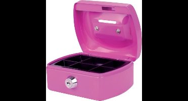 GELDKIST PAVO 125X95X60MM MET GLEUF ROZE