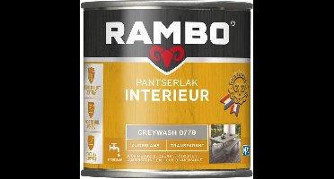 Rambo Pantserlak Interieur - Transparant Zijdeglans - Houtnerf Zichtbaar - Greywash - 1.25L
