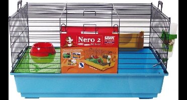Savic konijnenkooi nero 2 - compleet - Blauw