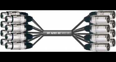 MUSIC STORE Studio Multicore/Eco 8/XLR-XLR 7m / XLR female > XLR male - Analoge multicore kabel