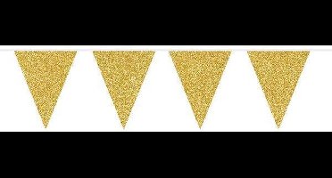Folat - Vlaggenlijn Glitter Goud (6 meter)