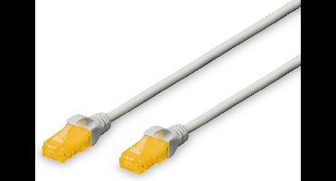 Digitus DK-1613-A-030 RJ45 Netwerkkabel, patchkabel CAT 6A U/UTP 3.00 m Grijs Halogeenvrij, Verdraaide paren 1 stuk(s)