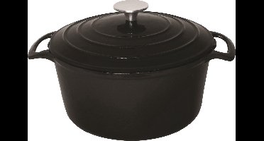 Ronde Braadpan - 4 Liter - Zwart - Vogue GH301 - Horeca & Professioneel