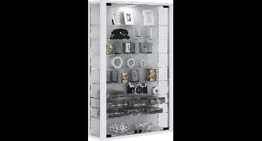 Wandvitrinekast Hangende vitrinekast Glazen vitrinekast Wandvitrinekast Glas Vitrosa Mini