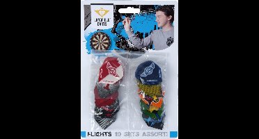 LONGFIELD DARTS FLIGHT ASSORTMENT 10 SETS