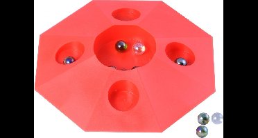 Angel Toys Knikkerpotje 22CM Met Knikkers - Rood