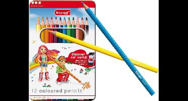 Coloured Pencils Tin 12