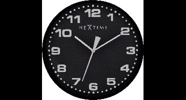 Nextime wandklok Dash - Kleur - Zwart