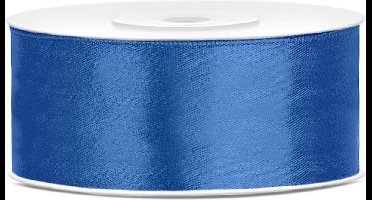 Satijn Lint Blauw 25mm 25m