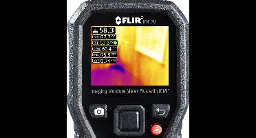 FLIR MR176 – Materiaalvochtmeter met geïntegreerde warmtebeeldcamera – Meetbereik bouwvochtigheid 0 tot 100 %Vol.