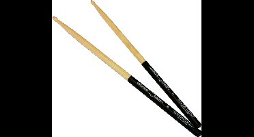 MUSIC STORE 5B Sticks "zwart Grip", Hornbeam, Wood Tip - Drumstok