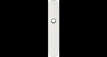 Schildpaar afgerond LS rvs mat SL56 blind-bev