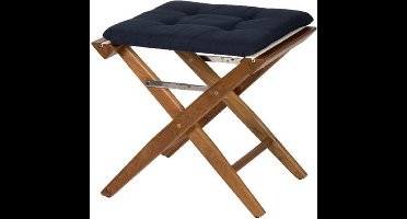 Regisseurskruk DeLuxe met Navy Kussenset (Geolied)