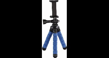 Hama Ministatief "Flex" voor smartphone en GoPro, 14 cm, blauw