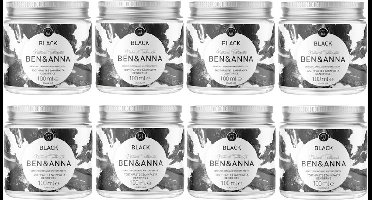 BEN&ANNA - charcoal tandpasta Black - 8 Pak - Voordeelverpakking