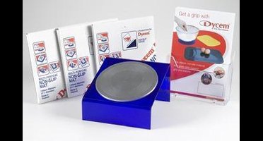 Antislipmat - Extra klein rond formaat blauw 14 x 14 cm