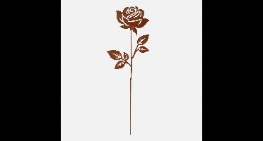 Corten stalen roos,decoratie,tuinsteker ,35 cm