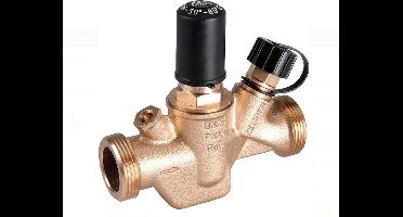 Kemper MULTI-THERM Automatische Inregelafsluiter - DN15 - 3/4 Inch Buitendraad - 50-65 °C - Brons - Thermostatische Regelfunctie