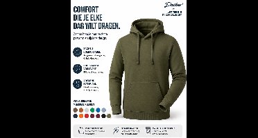 James And Nicholson Heren Basis Hoodie (Olijf)