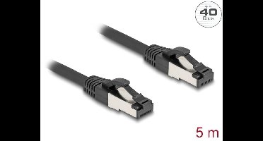 Delock RJ45 Network Cable Cat.8.1 S/FTP 5 m up to 40 Gbps black