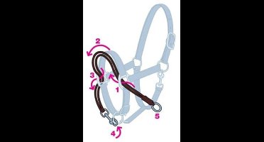 Ezyloader Horse Head Collar Adapter (Black) - one size - trailer laad-hulp