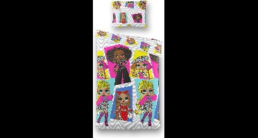 L.O.L. Dekbedovertrek Buzz - 140x200 - 100% Katoen - Grijs - Dekbedovertrek kinderen