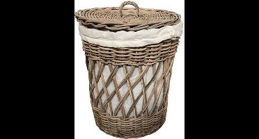 Sweet Living Rieten wasmand Rond - Ø40xH50 cm