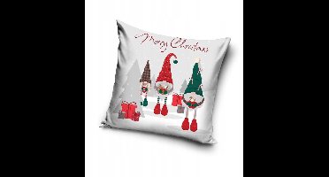 Kerst Kussenhoes 40x40 cm - Zacht Velvet met Rits