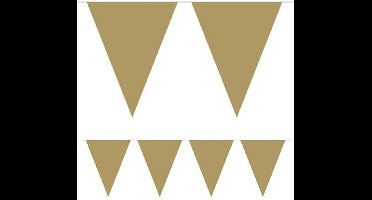 Folat - Mini vlaggenlijn goud 3 meter
