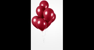 25 Ballonnen Bordeaux, 30 cm , 100% biologisch afbreekbare Ballonnen, Helium geschikt, Verjaardag, Feest, Koningsdag, Voetbal
