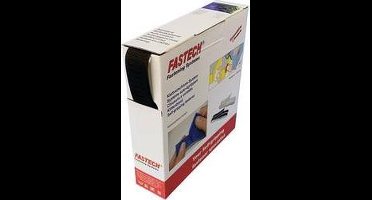 FASTECH® B25-SKL01999910 Klittenband Om vast te plakken Hotmelt Haakdeel (l x b) 10 m x 25 mm Zwart 10 m
