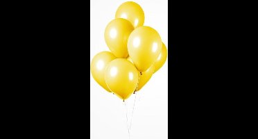 25 Ballonnen Geel, 30 cm , 100% biologisch afbreekbare Ballonnen, Helium geschikt, Pasen, Verjaardag, Feest.