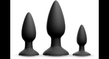 Renegade - Triple Strike - Buttplug Set - Zwart